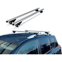 Espuma Baca Coche Maypole RB1040 MWAY EAGLE- Barras de aluminio para los carriles techo elevado, 120 x 13 x 10.5 cm, para Bicicleta
