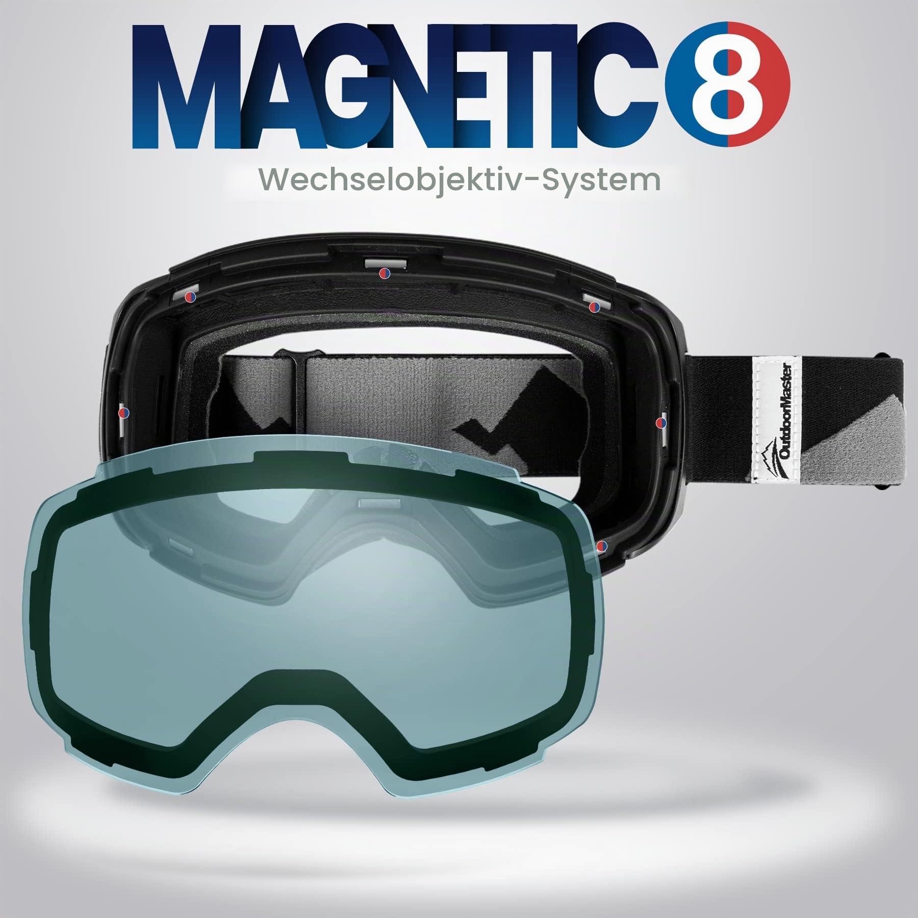 OutdoorMaster Skibrille PRO Ersatzlinse - 10+ Farben die Auswahl