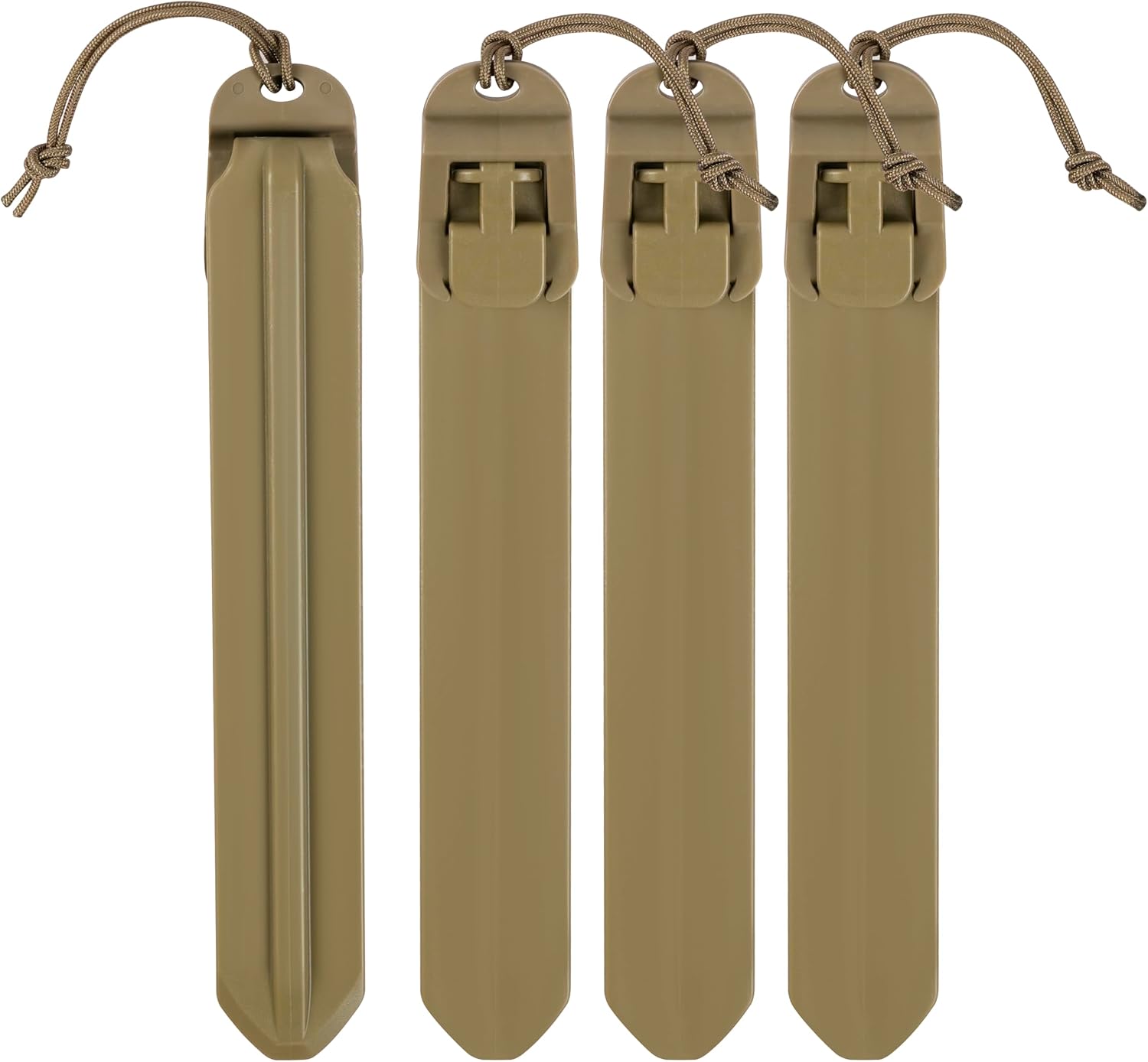 MOLLE Sticks, Set of 4, Plastic Clips for Attaching Gear to MOLLE Webbing