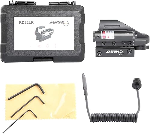 Miniatura 7 de RD22LR - Mira refleja holográfica con 4 retículas, punto rojo y verde con láser rojo