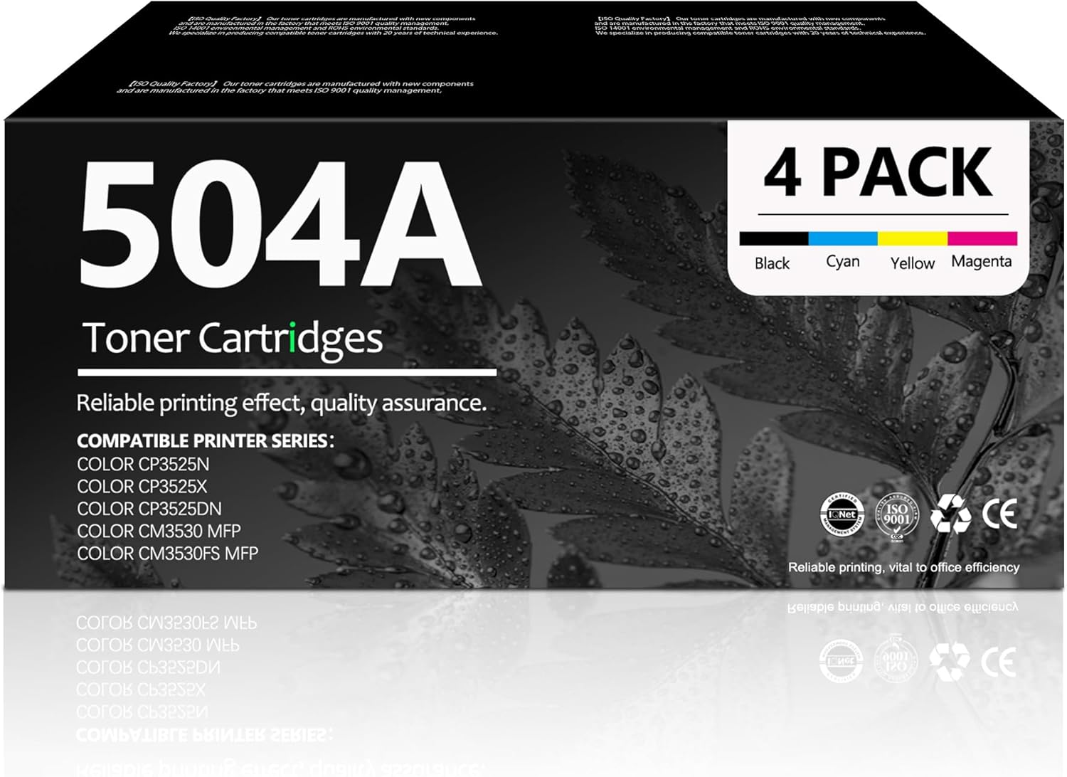 Toner Compatibile NERO CE250a Per HP Color LaserJet CM3530 MFP, CP3520, CP3525 - XL