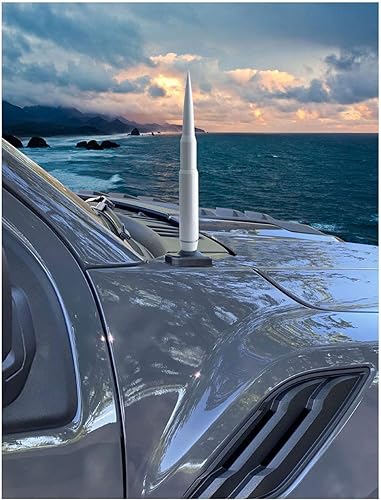 Miniatura 2 de TRUE SPIKE Penetrador blanco de 9 pulgadas con antena de bala gruesa antirrobo + bobina de cobre en calibre pesado CNC mecanizado billet de aluminio