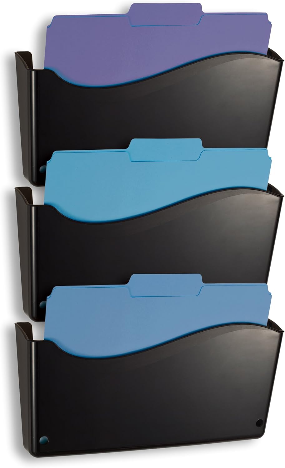 Officemate Heavy-Weight Hanging Wall File (22382), Black