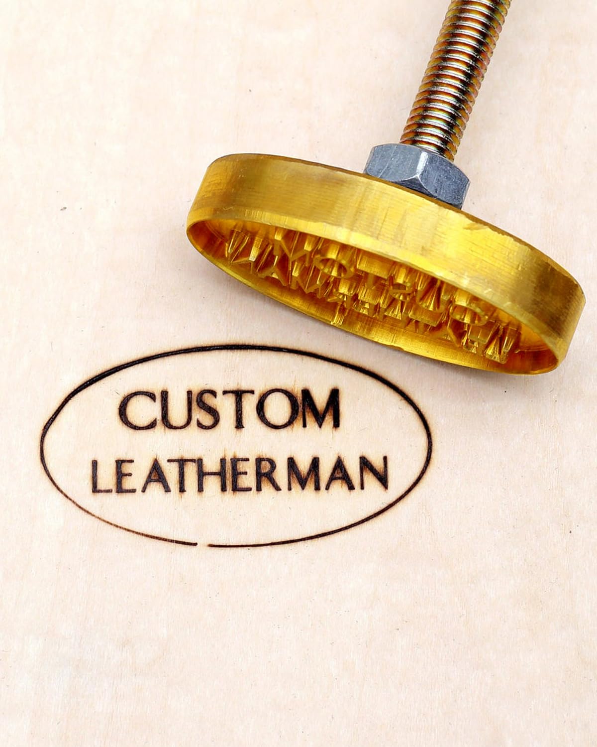 Custom Branding Iron Personalized Wood Leather Branding Iron Stamp for Party Wedding Bread Making (4inch/10.16cm)
