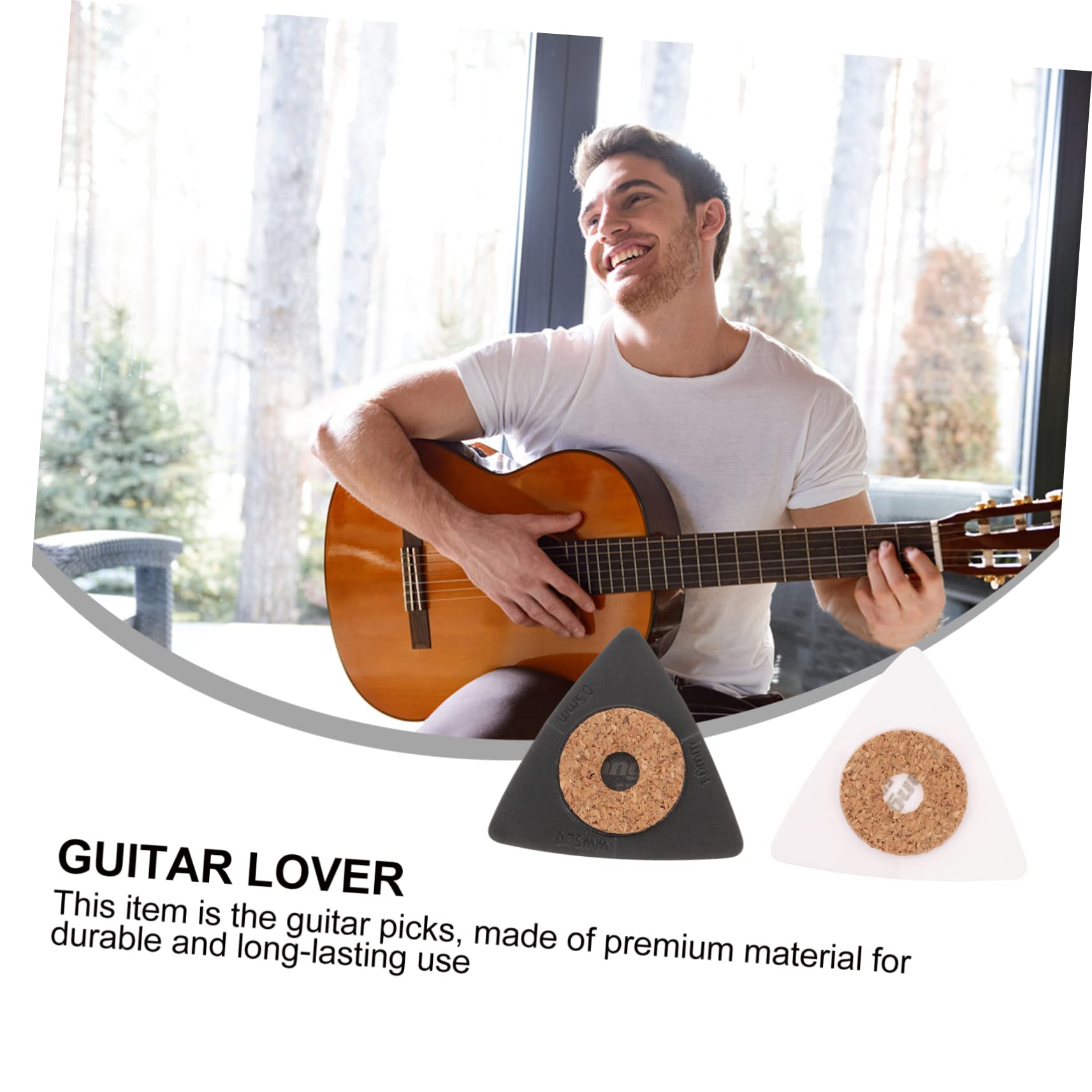 ifundom 3sets Plettri Triangolari Per Chitarra Accessori Per Chitarra Resilienti e Riusabili e Protegge