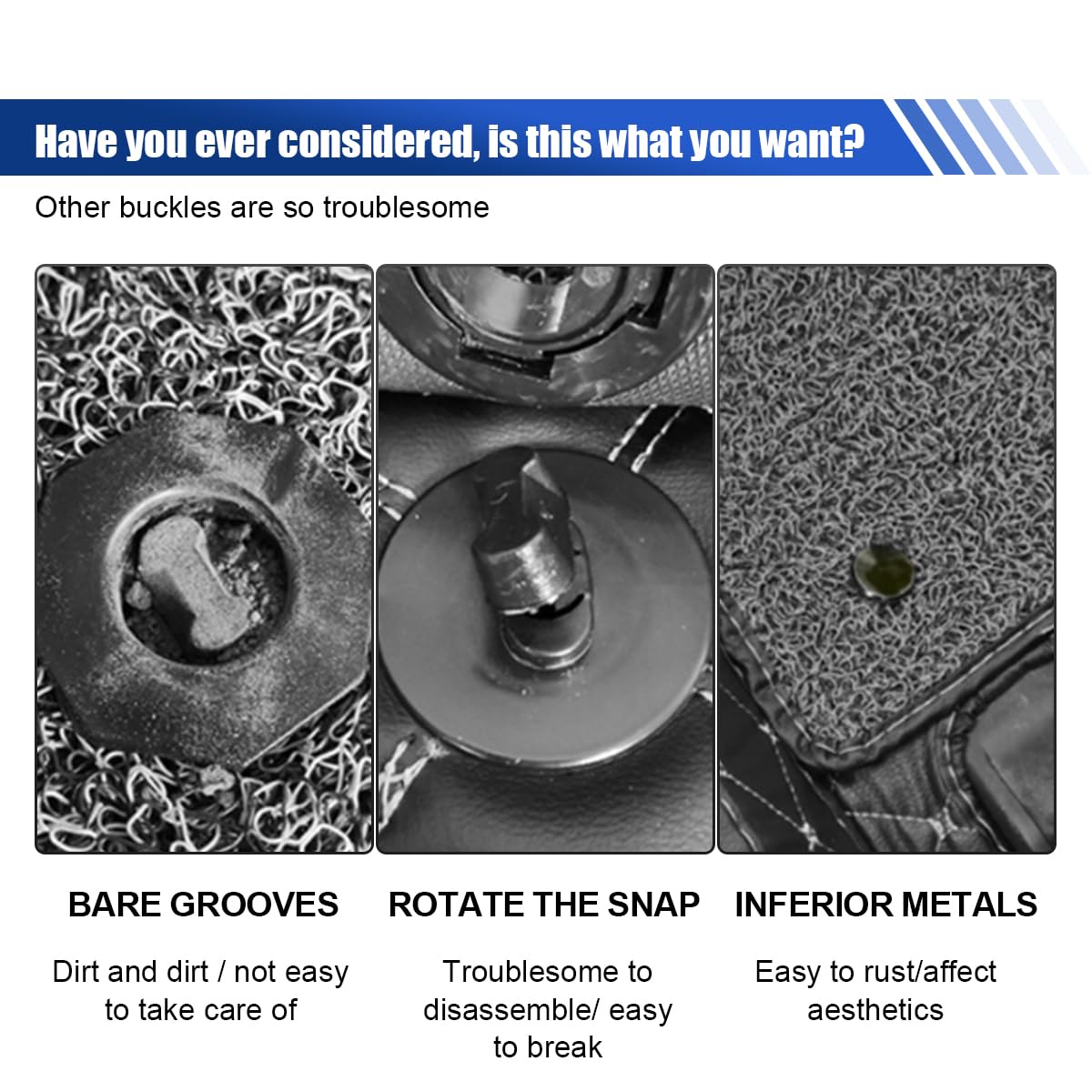 5PCS Car Carpet Fixing Clips - Double Layer Car Interior Floor Mat Safety Non-Slip Fasteners Clips - Twist-Lock — view 3