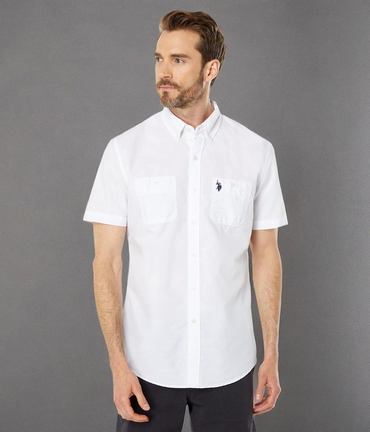 SHORT SLEEVE SLUB WOVEN SHIRT - Image 2