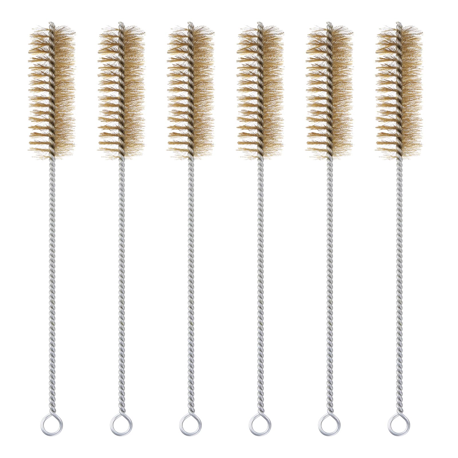 Brosse à tube métallique pour nettoyer les bouteilles profondes et conduits auto