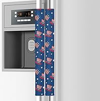 Vista 23 de Emelivor Juego de 2 Fundas para Manijas de Puerta de Refrigerador con Rayas de Fantasmas de Halloween - Fundas para Manijas de Electrodomésticos