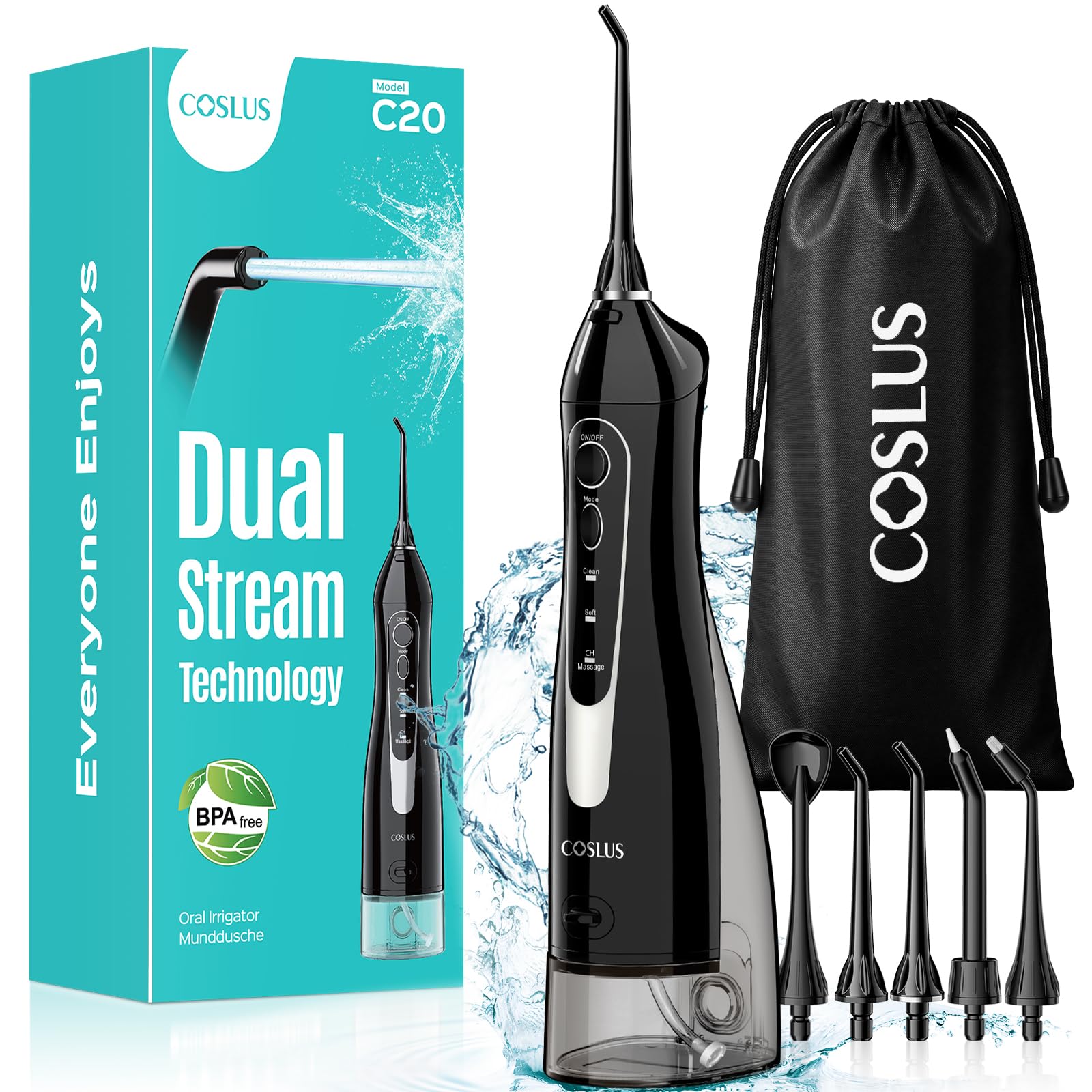 COSLUS ADA Water Flosser - Professional Dental Pick -17