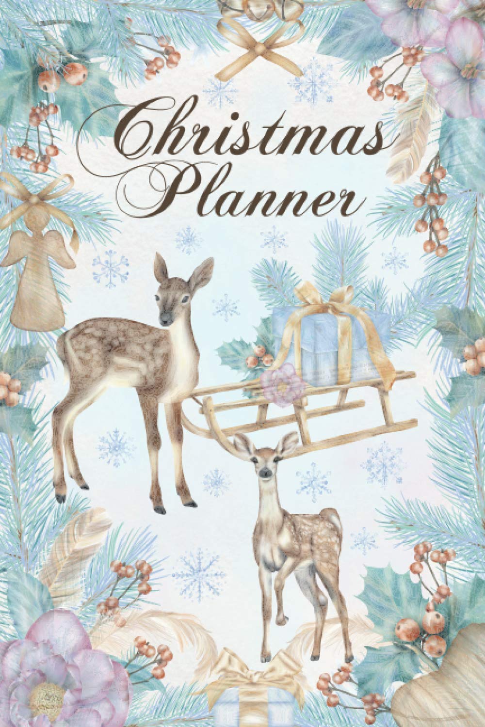 Christmas Planner: All-in-One Holiday Organizer Book - Includes: Christmas Gift List, Holiday Budget Planner, Shopping List, Christmas Card Tracker, .