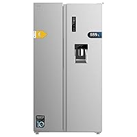Cecotec - Bolero CoolMarket SBS 562 Inox E, Frigorifero americano da 559 litri