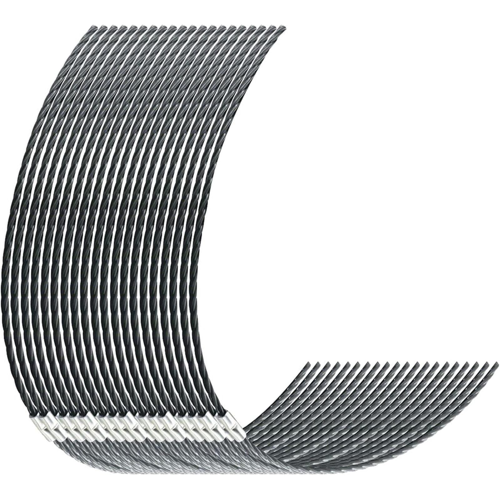 Hsyzygian 20Pcs Nylon Grass Trimmer Line F016800431 Replacement Trimmer Line for 23-37 Brush Cutter Thread Accessories Nylon Pruner String