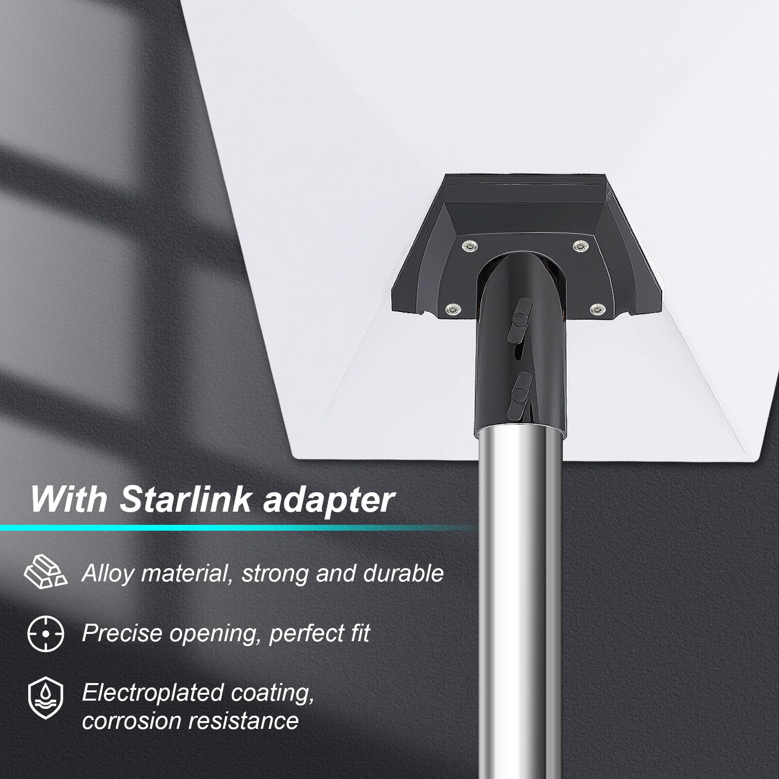 Amazon.co.jp: Starlinkポールマウントキット、地面に設置するための
