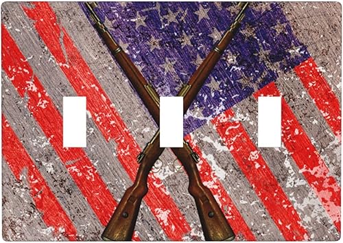 Miniatura 44 de Placas de pared para receptáculo de dispositivo dúplex de 1 banda, cubiertas de toma de corriente azul retro onduladas, cubiertas decorativas para