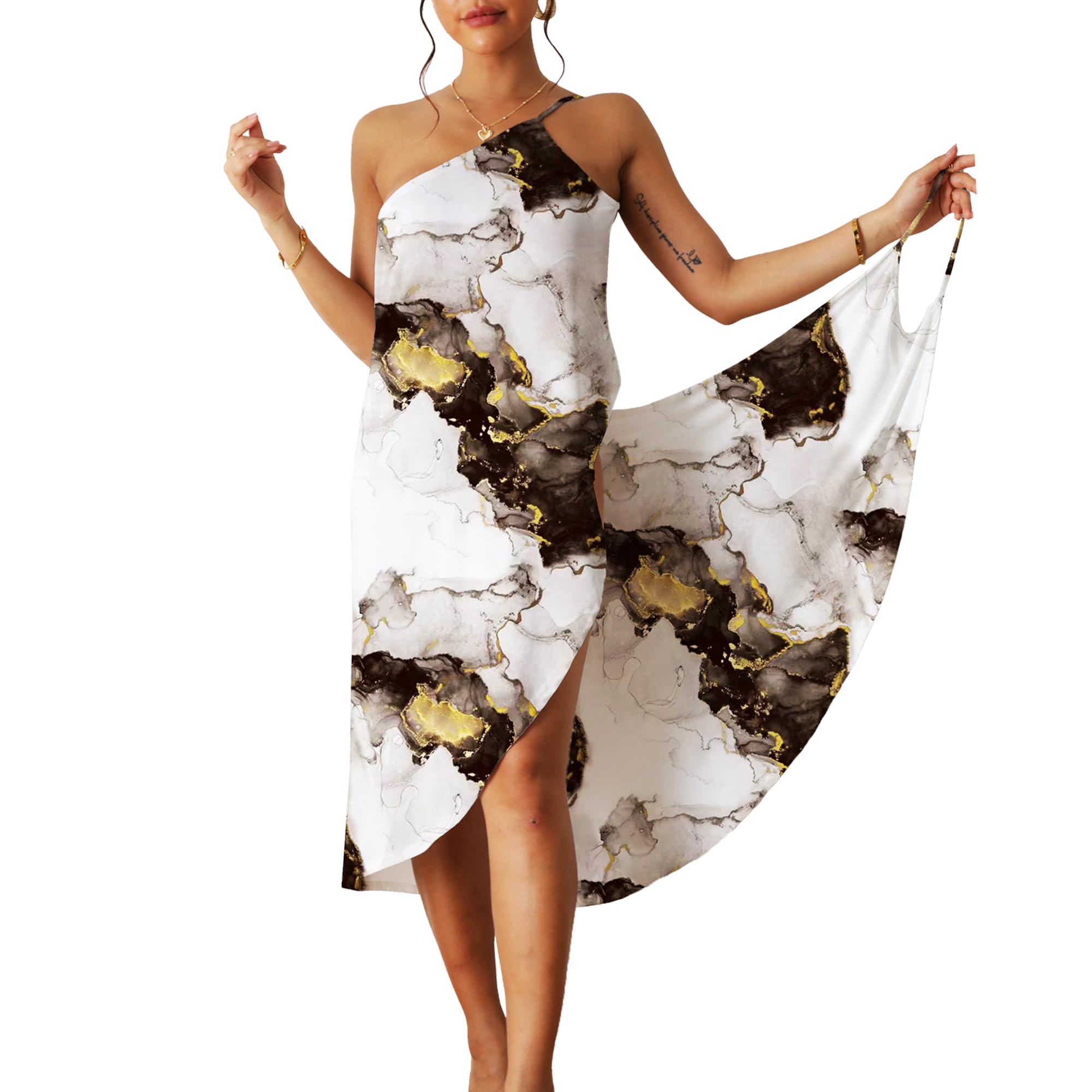 ATRACTIVOLL Mujer Cubre de Traje de baño, Bikini Cover Up, Vestido de Playa Verano, Suelto Beachwear Sexy