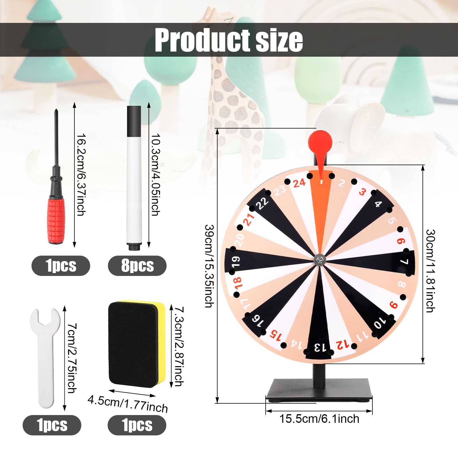 Gosknor 12in Spinning Prize Wheel - Image 2