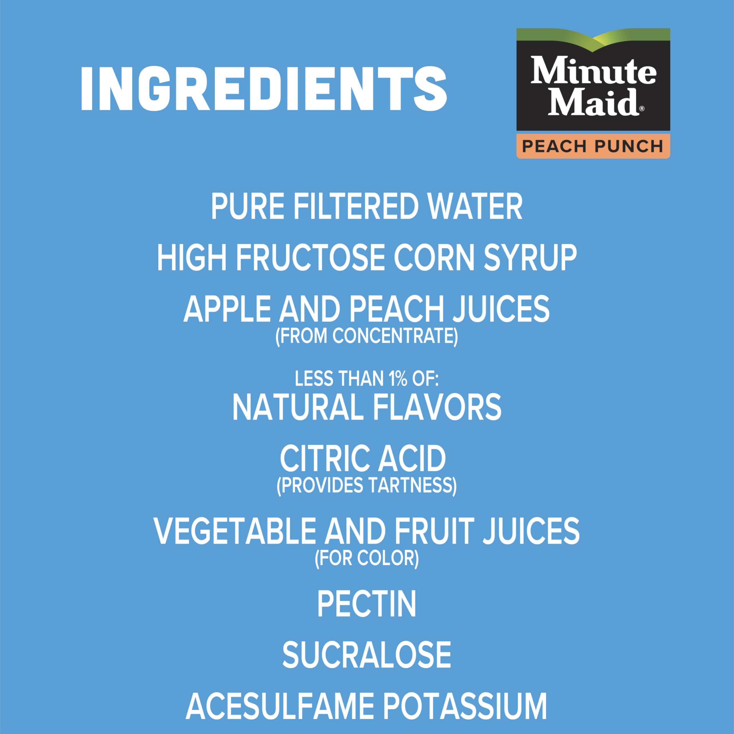 Minute Maid, Pulpy Lemonade Drink Peach Punch, 59 Fl Oz