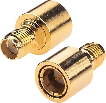 onelinkmore SMA Male to Female Quick Push-On Adapter DC-12GHz Gold