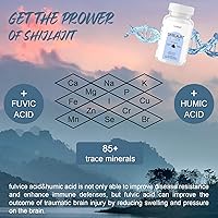 Vista 4 de Shilajit Suplemento orgánico puro del Himalaya Shilajit, fórmula original de Shilajit de grado dorado, 85+minerales traza - 75% + ácido fúlvico