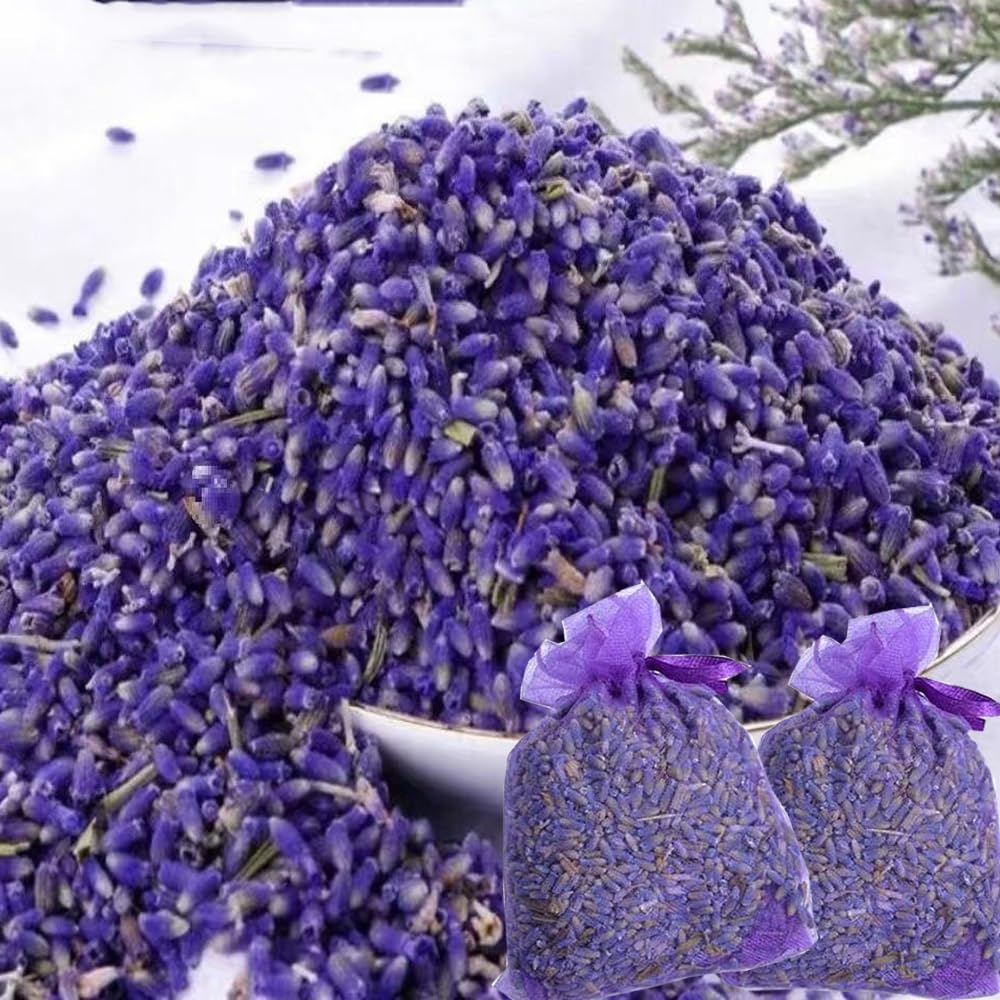200g /7oz Dried Lavender Flowers, Dry Lavender Buds Bulk Wholesale Fragrant Lavender for DIY Wedding Gift Crafts Home Fragrance Sachets