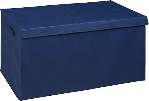 Niche Cubo - Maletero plegable de tela con soporte para etiquetas, color azul