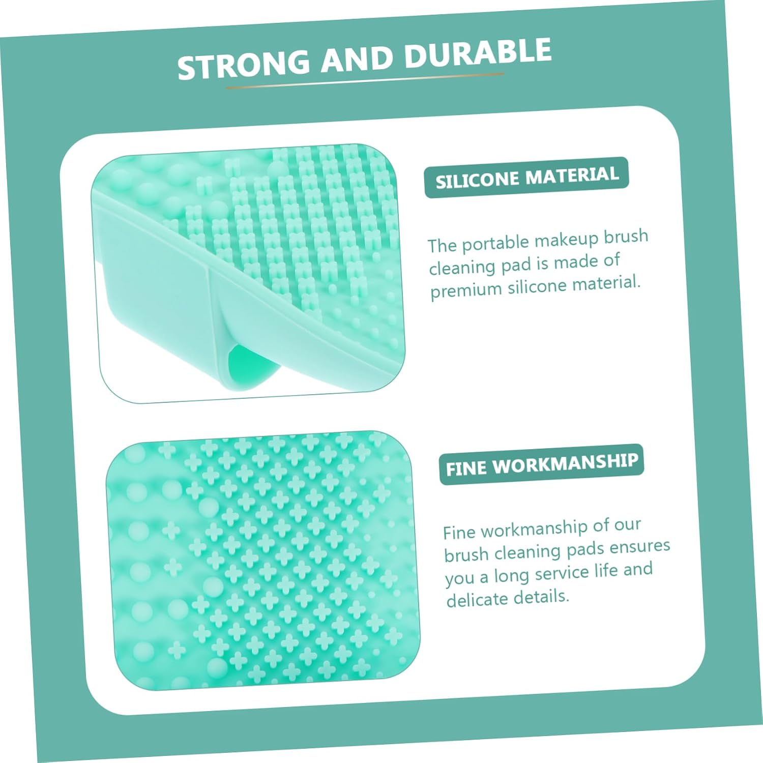 2pcs Makeup Brush Cleaner Mat Makeup Tool Cleaner Cleansing Mat for Make up Brush Cleaning
