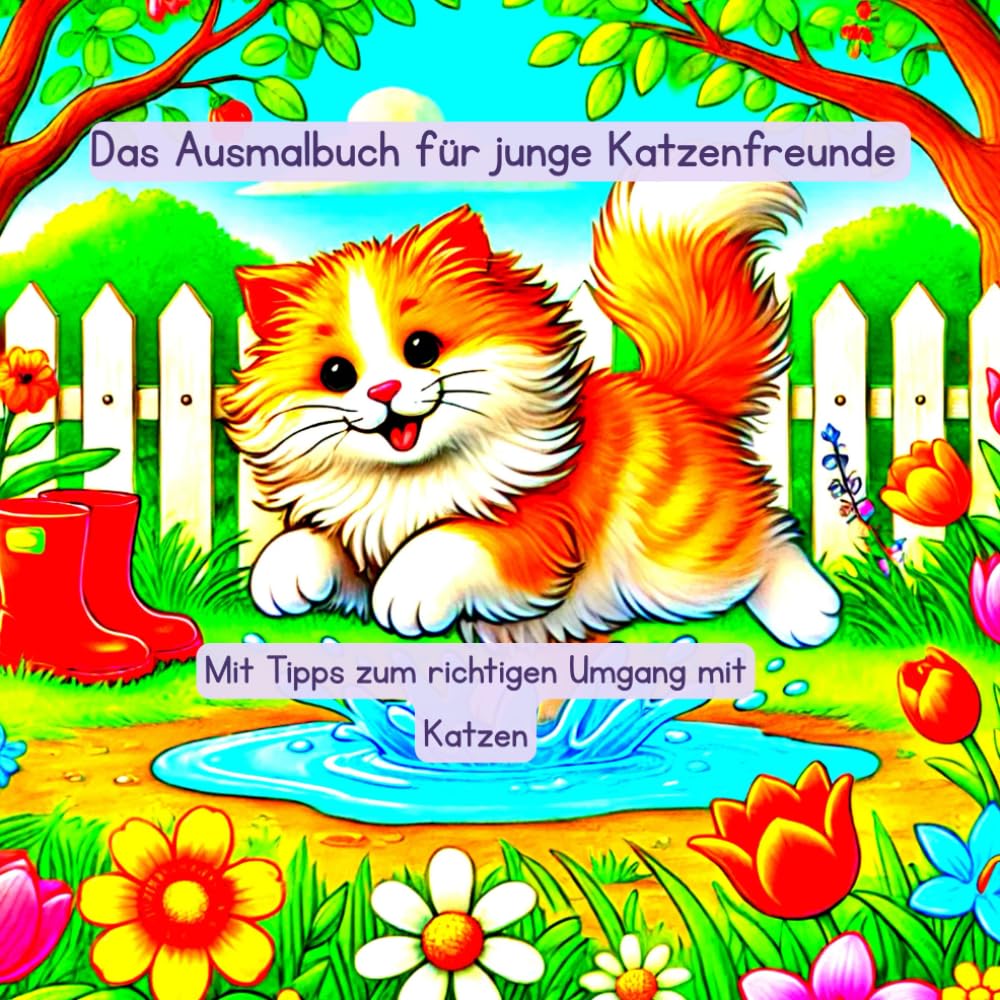 Das Ausmalbuch für junge Katzenfreunde: Mit Tipps zum richtigen Umgang mit Katzen (Tierfreunde entdecken…)