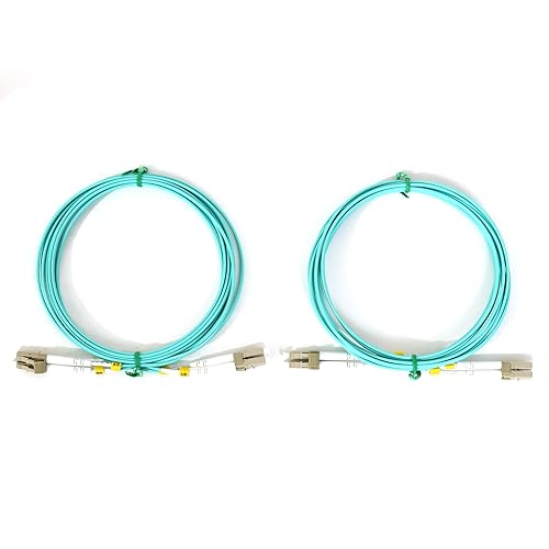 Miniatura 7 de Paquete de 2 cables de conexión de fibra óptica ST a ST multimodo OM1 dúplex 62.5/125µm, cable de fibra óptica 1G/10G, ST-ST de 3.3 ft (3.2 pies)