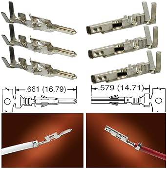 Molex 16 Circuit Receptacle and Plug Housing w/Terminals AWG 18-24 Mini-Fit Jr