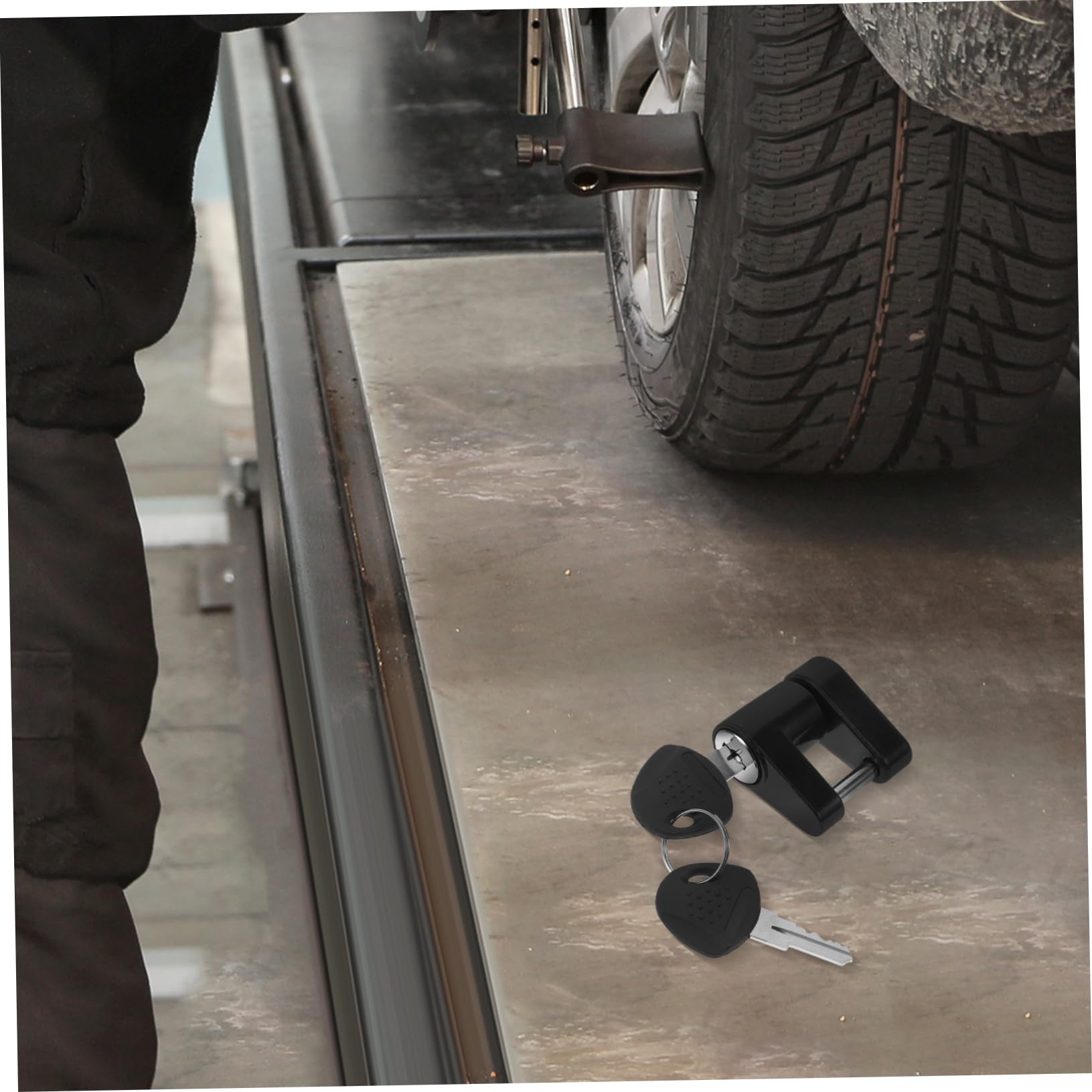 5piezas Cerradura De Acoplador De Remolque Bloqueo Seguro para Enganche De Remolque y RV Llaves Diseño y Portátil Protección Antirrobo para Vehículos y Trailers