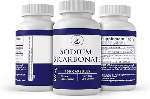 Miniatura 4 de Pure Original Ingredients Bicarbonato de sodio (100 cápsulas) siempre puro