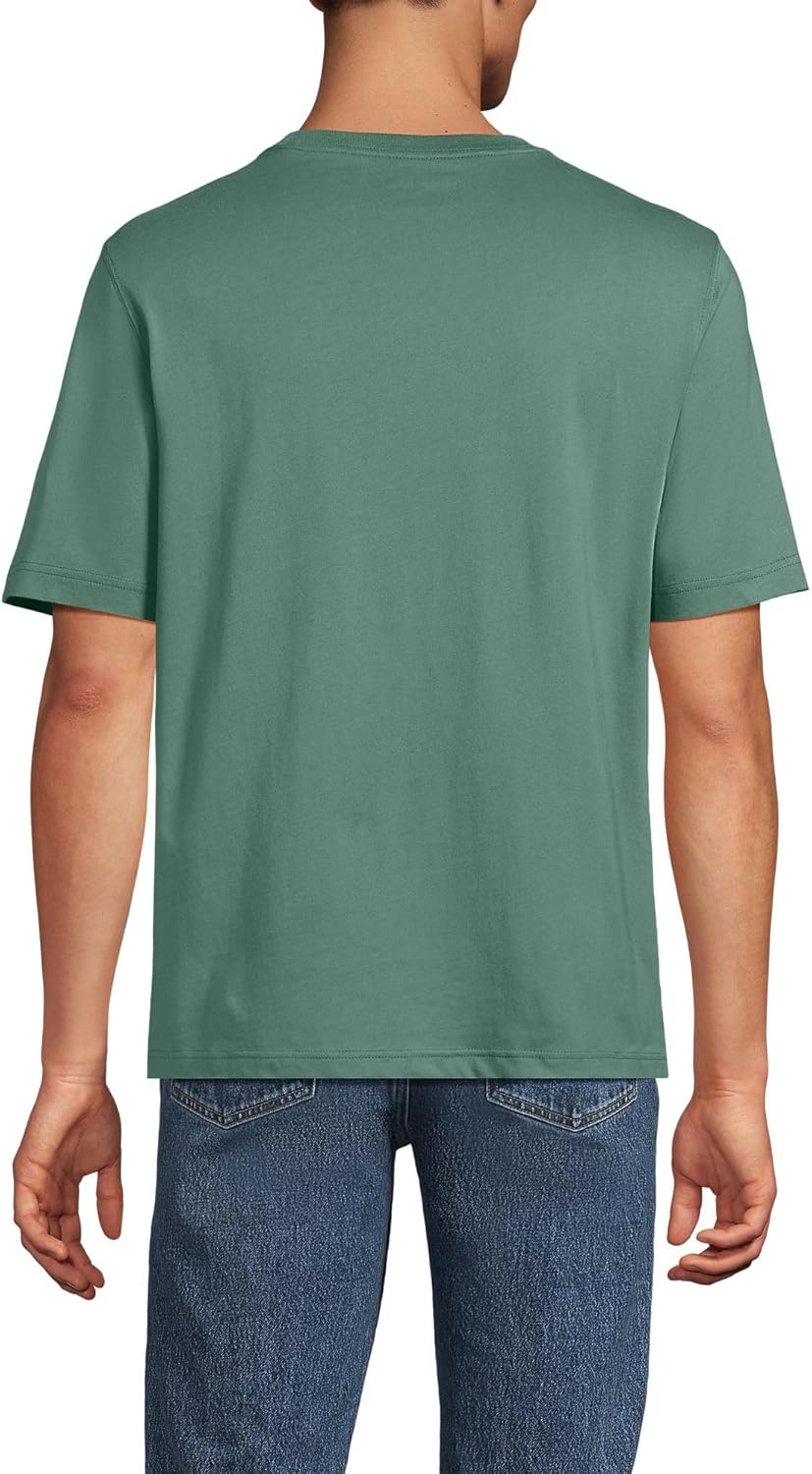 Lands' End Men's Super-T Short Sleeve T-Shirt with Pocket