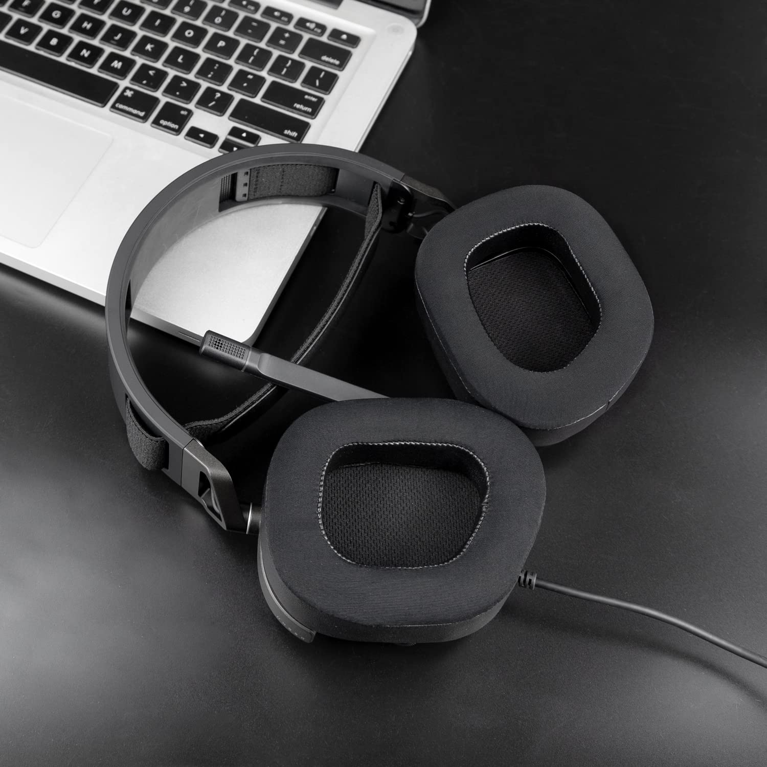 SOULWIT Kühlgel Ersatz Ohrpolster für Corsair HS80 MAX/ HS80 RGB USB Wired/HS 80 RGB Wireless Gaming-Headsets mit Ersatzpolster aus High-Density-Schaumstoff zur Geräuschisolierung