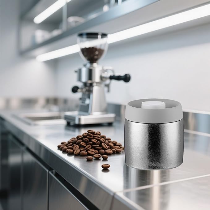 Envase Hermético al Vacío de Titanio 680ml RUNGEASINI para Café y Té, Azul miniatura 7