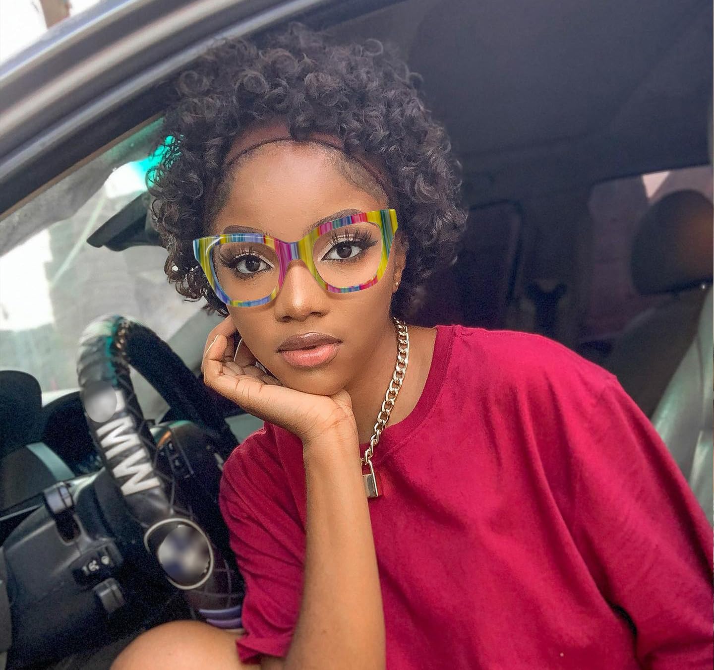 VOOGLAM Rectangle Blue Light Blocking Glasses for Women Anti UV Eyestrain Eyewear Adila GJGA539674-02