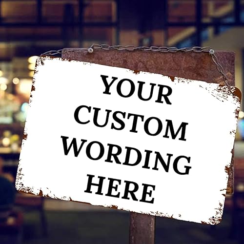 Miniatura 3 de Letreros personalizados personalizados estilo vintage retro metal letreros personalizados elegante letrero de lata rústico desgastado cocina bar pub