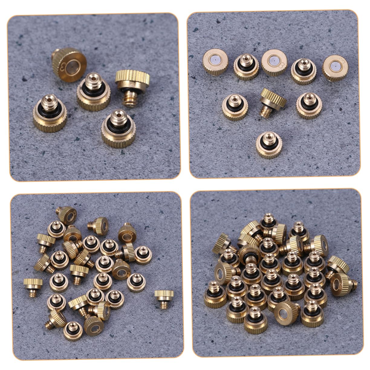 Toddmomy 50pièces Buse Brumisation Métallique Atomiseur Pour Arrosage Buse De Pulvérisation Acier Pour Jardin Et Irrigation