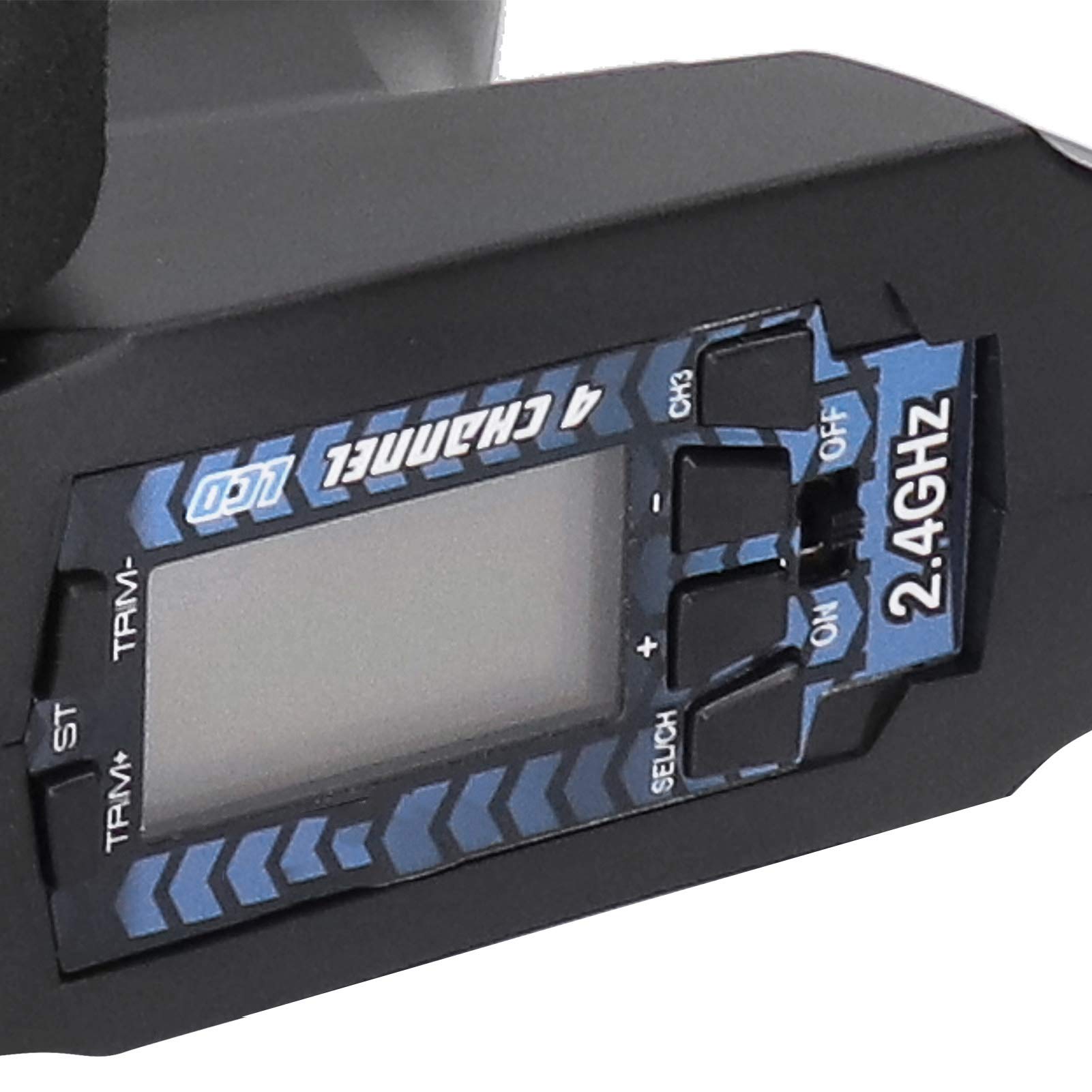 RiToEasysports Wielofunkcyjny Nadajnik RC, Pilot 2,4G z Wyświetlaczem LCD i Zdejmowanym Uchwytem, ​​do łodzi Samochodowej RC 3 Kanały, 15 Modeli