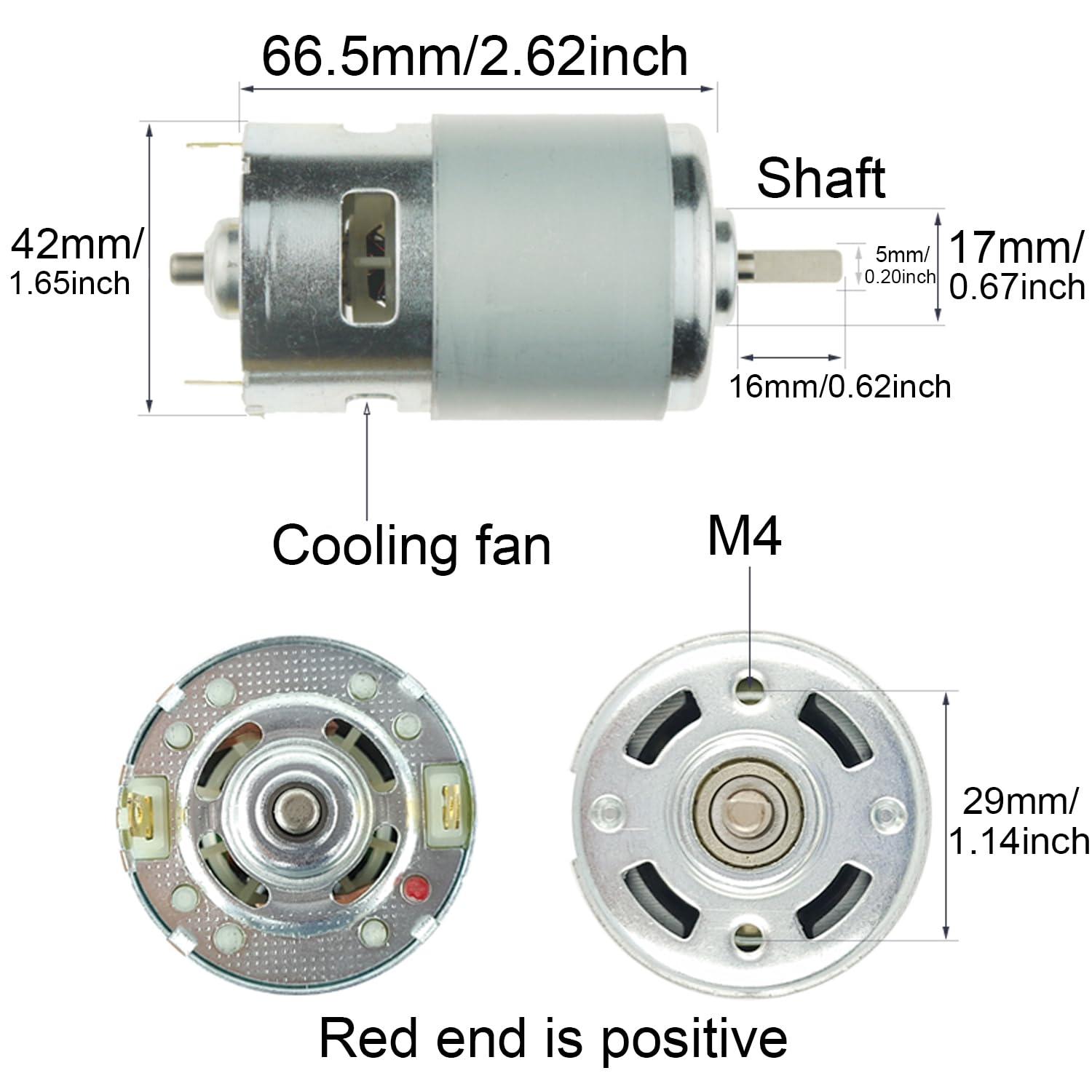 Citphto DC 775 Motor 12V-24V 6000-12000RPM 775 Electric Motor