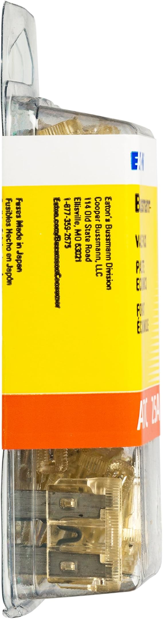 Bussmann (VP/ATC-25-RP) Clear 25 Amp 32V Fast Acting ATC Blade Fuse, (Pack of 25)