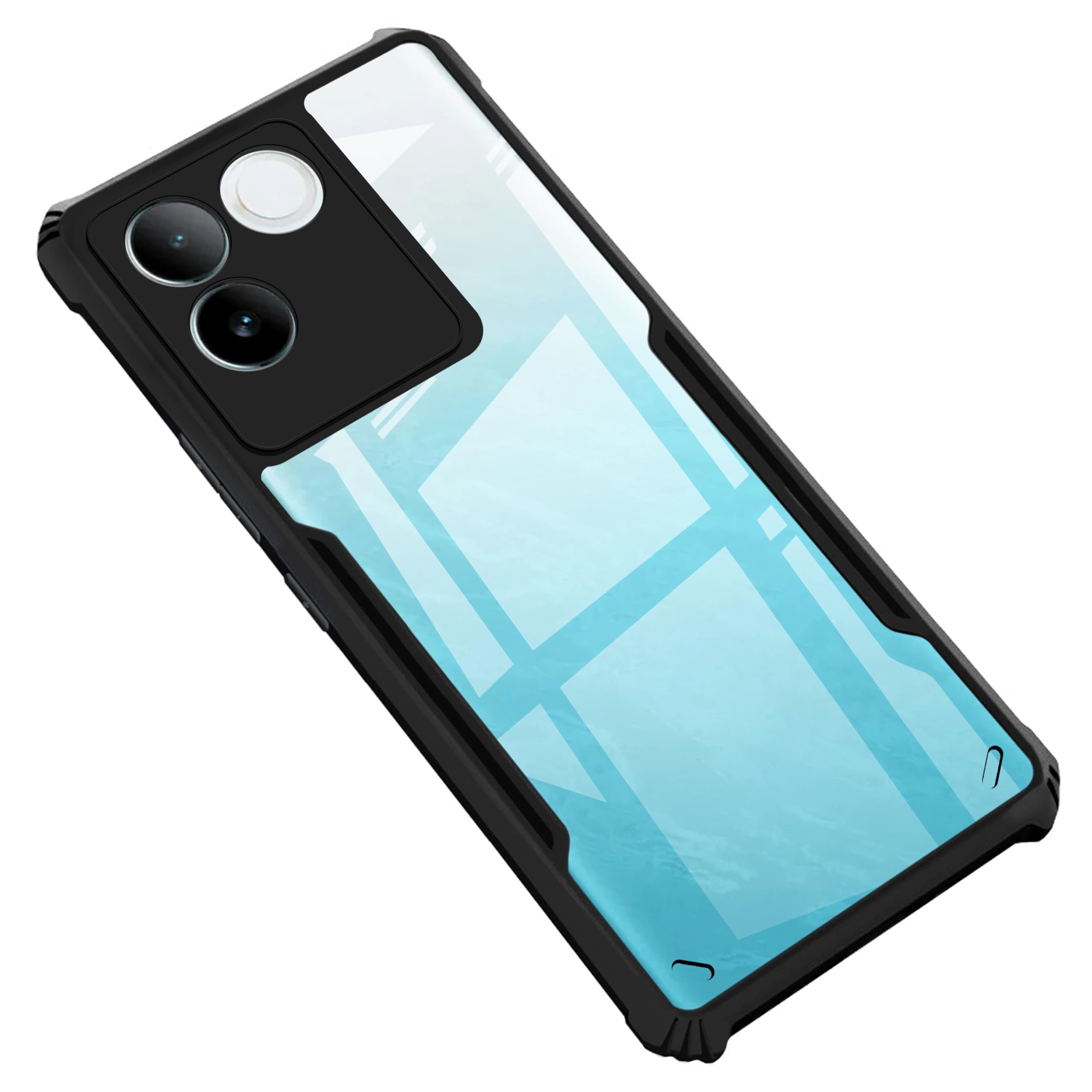 Amazon Basics Solimo Back Case Cover for Vivo T2 Pro 5G | Compatible for Vivo T2 Pro 5G Back Case Cover | Clear Case with Camera Protection | (TPU + Pc | Matte Black) (B0CNLPG4QW) Amazon Price History, Amazon Price Tracker