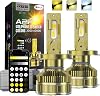 H4 9003 LED Headlight Bulb, 2PCS Newest Upgrade Canbus Error Free H4 Headlight Bulb APP Smart Dimming Color 3000-6000K 170W 800% Brightness LED Bulb Halogen Replacement Conversion Kit