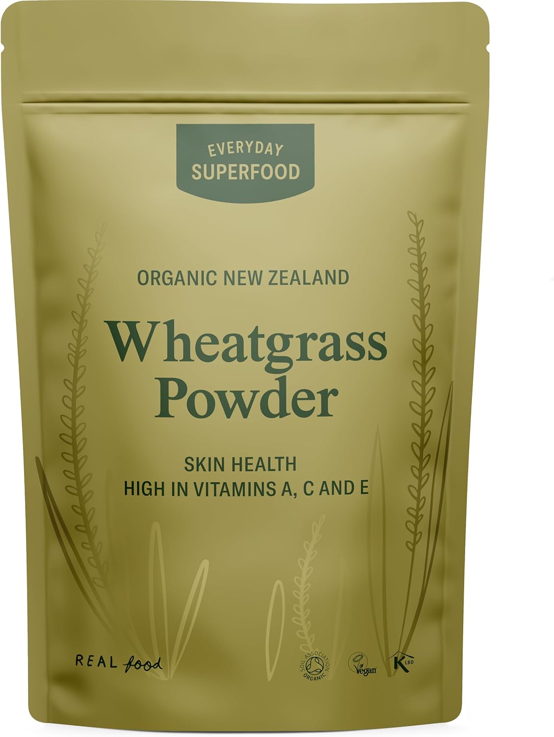Everyday Superfood Organic Wheatgrass Powder 50g | Premium New Zealand Grown Wheat Grass | Green Juice Powder