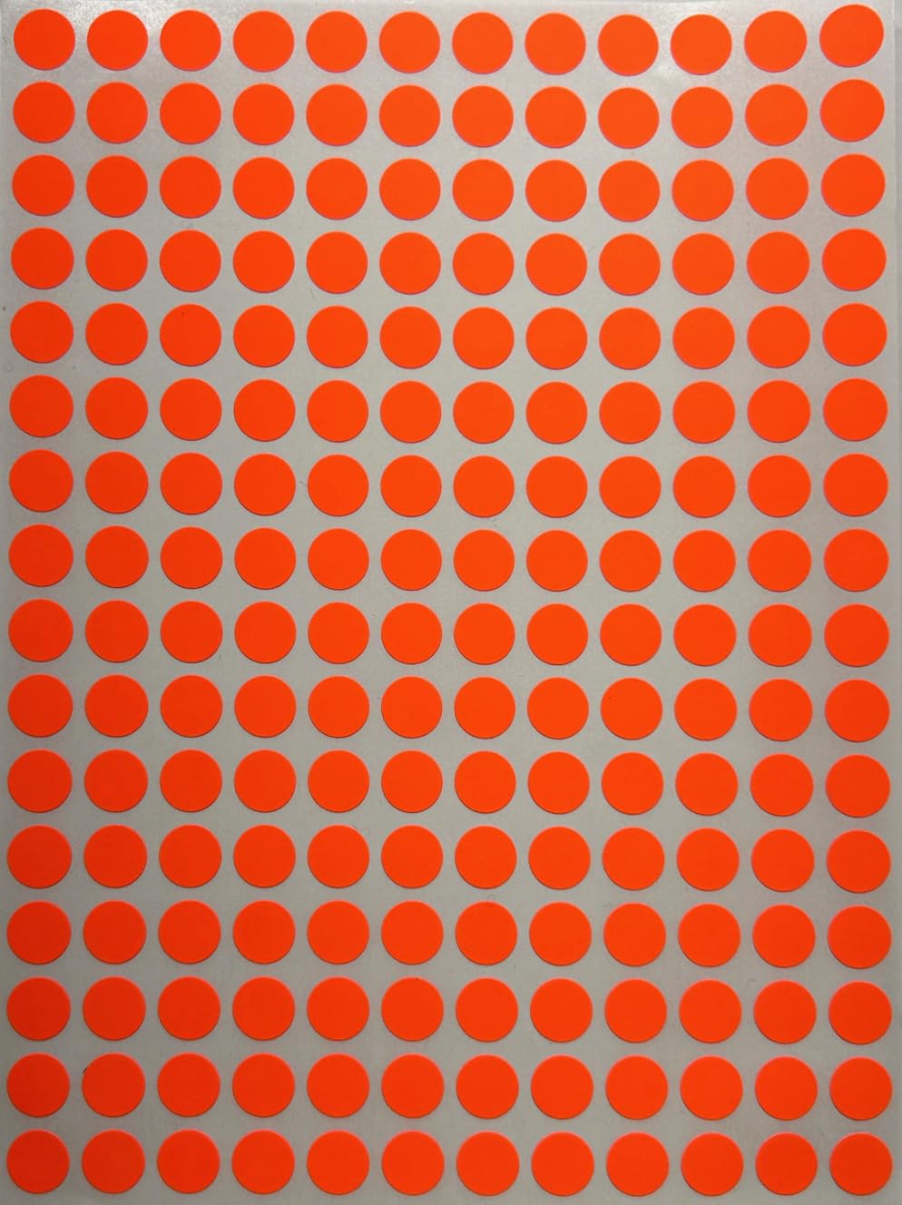 Royal Green Sticker Dots 8mm (0.8 cm) Colored Dot Stickers in Neon Red - 840 Pack
