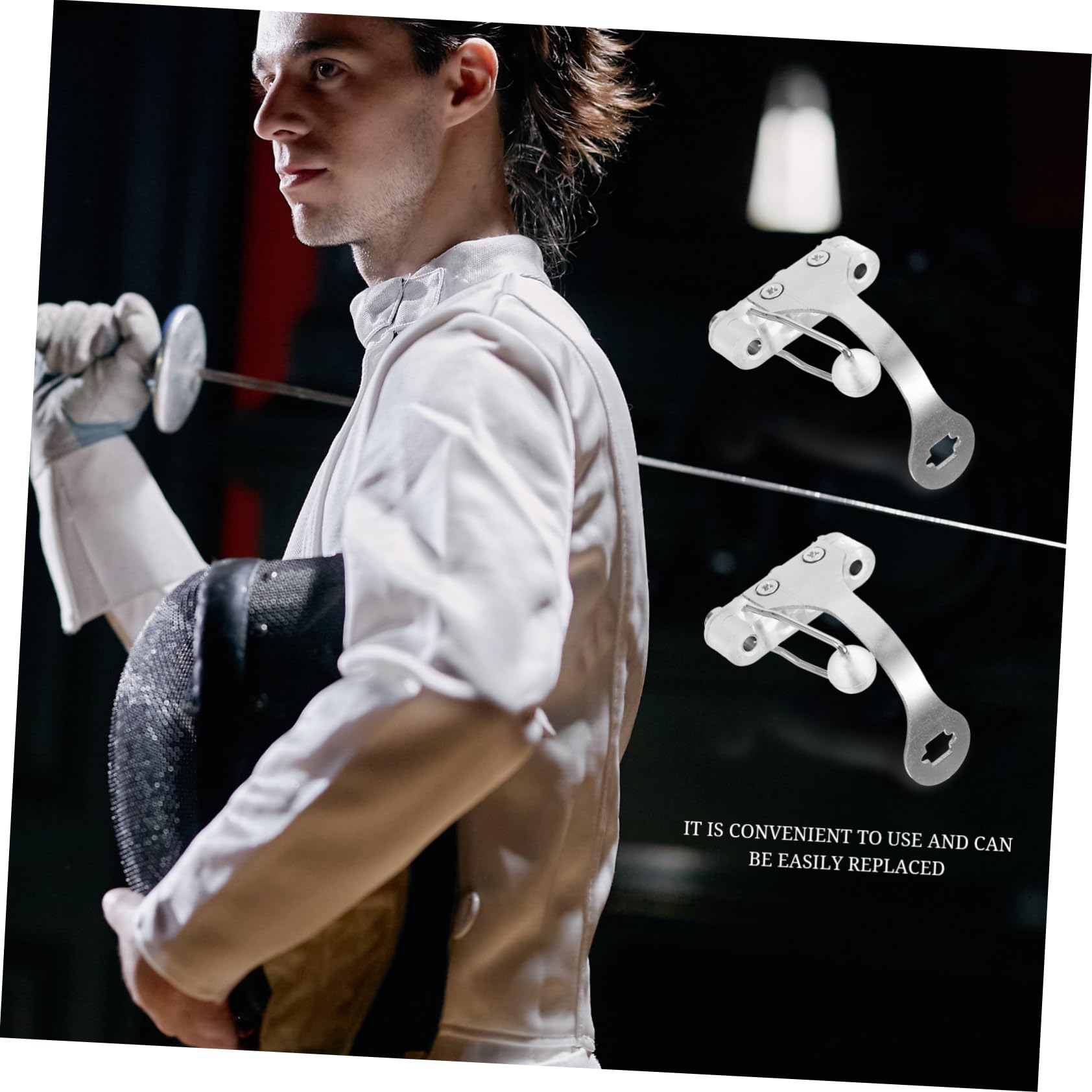 HANABASS 5pcs Fencing Sport Equipment Epee Socket Replacement Portable and Durable