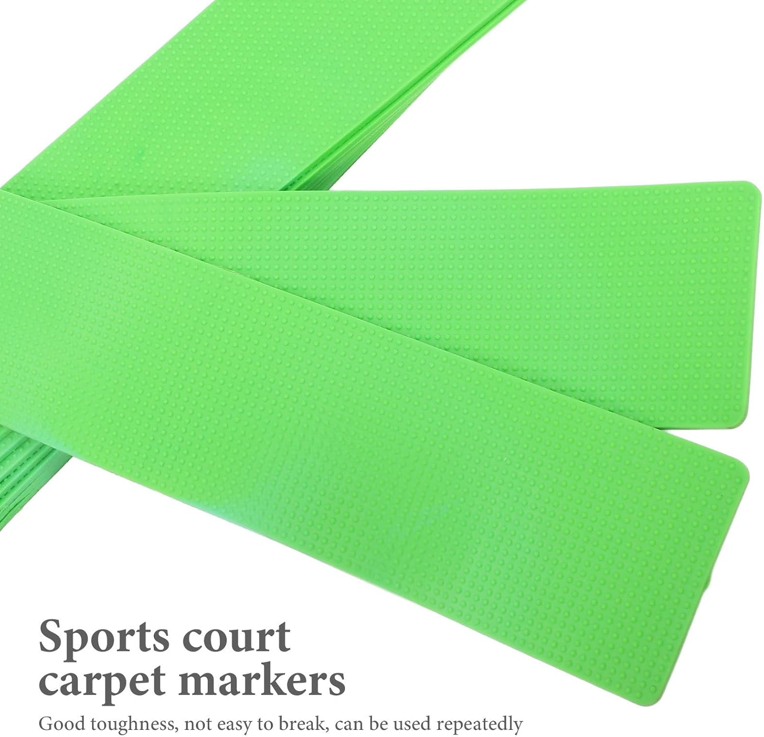 Kisangel 10pcs Tennis Court Markers Flat Spot Marker Pads Green Sturdy Site Marking Stickers for Soccer and Football Training Youth Sports Field Equipment