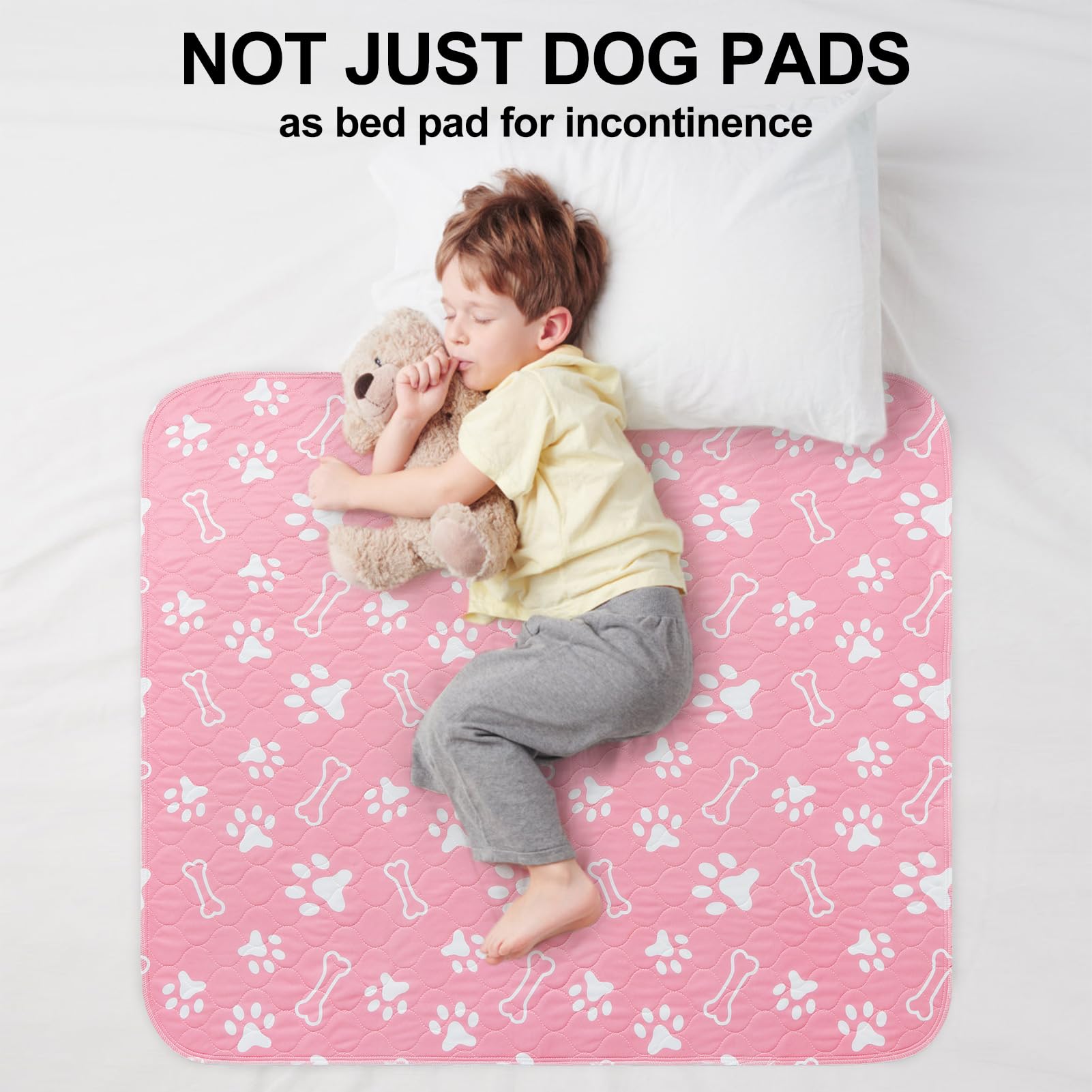 BEAUTYZOO Paquete de 8 almohadillas lavables para orina para perros, reutilizables para entrenamiento de orinal, impermeables, superabsorbentes, antideslizantes, alfombrillas para parto de mascotas,