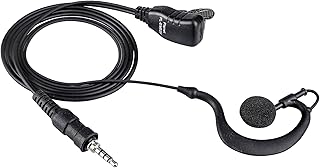 Planet アイコム/アルインコ/スタンダード/YAESU 1ピンねじ込みプラグ用耳かけ式イヤホンマイク PL-EM02Y