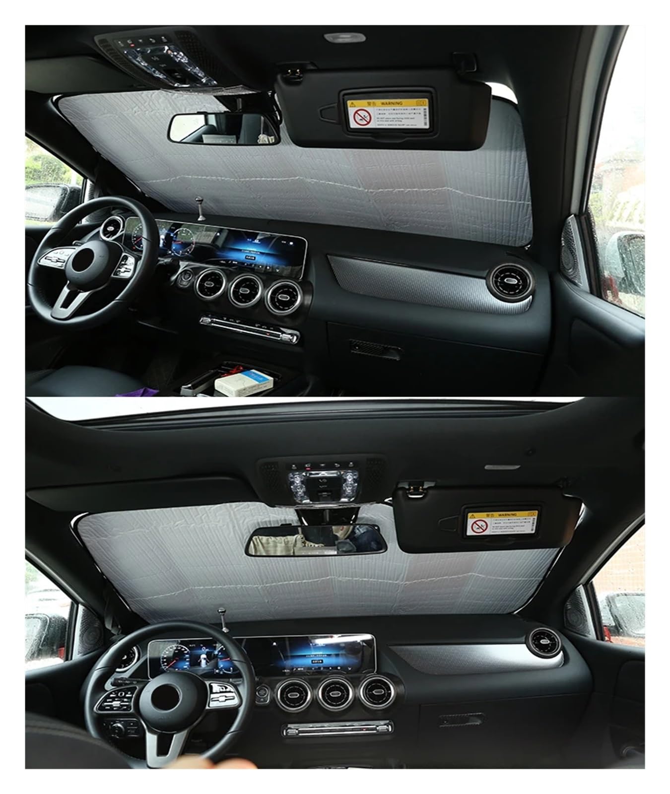 Parasole auto Auto Parabrezza Pieghevole Coperture Visiere Protezione Solare Ombrellone Per Benz Per Classe B Per W247 2020 2021 2022 Parasole Auto Parasole